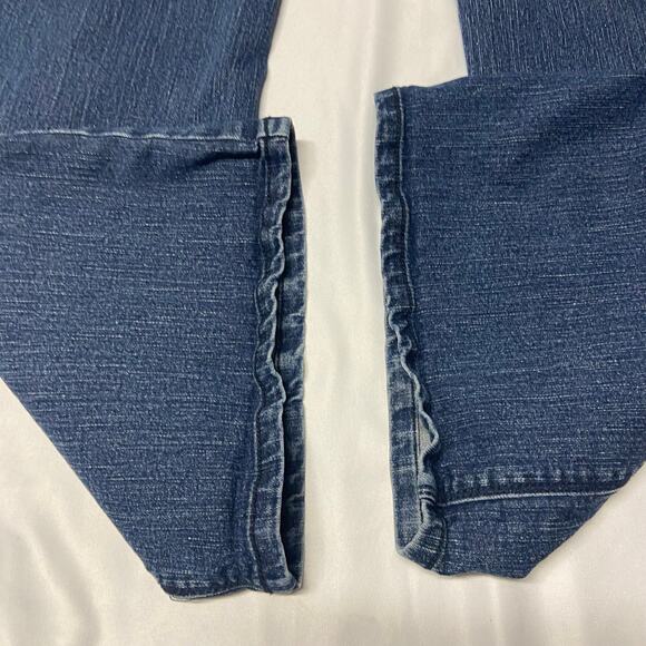 Faded Glory Jeans Stretch Med Stone Dark Blue Bling Pocket Plus Size 22W - Picture 7 of 12